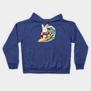 Surfing rabbit Kids Hoodie